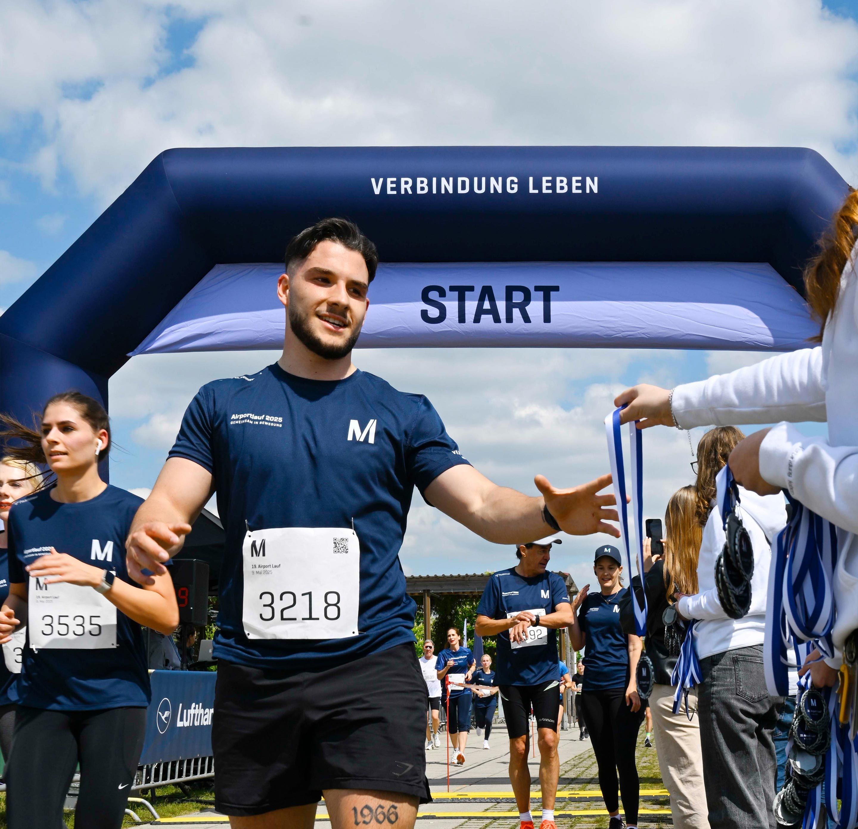 Team spirit at the annual airport run