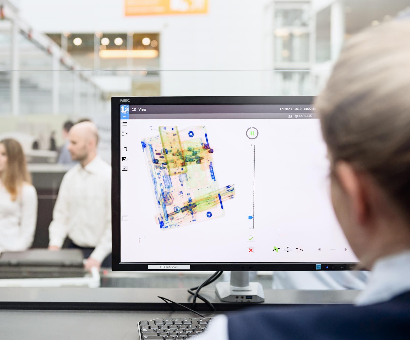 The three-dimensional view of the images at the security check facilitates the work processes for the staff, resulting in fewer follow-up checks and therefore more time savings.